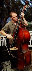 ryan gould from austin texas plays upright bass