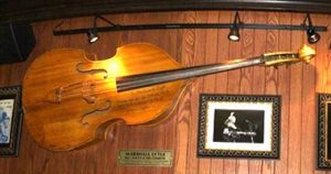 marshall lytle's bass from rock around the clock at hard rock cafe in orlando florida
