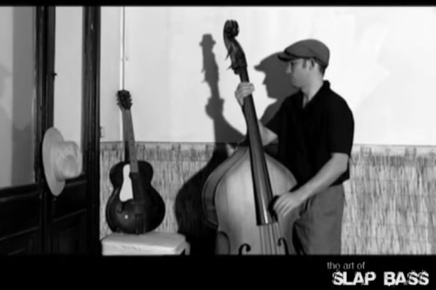 nicolas dubouche plays double bass in song willie dixons boogie for art of slap bass